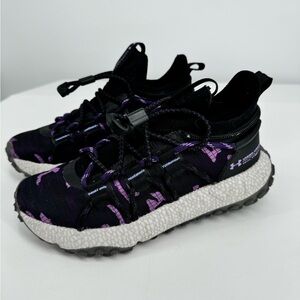 Under Armour Purple Camo Hovr Summit Fat Tire Hiking Shoes Sneakers Michelin 5